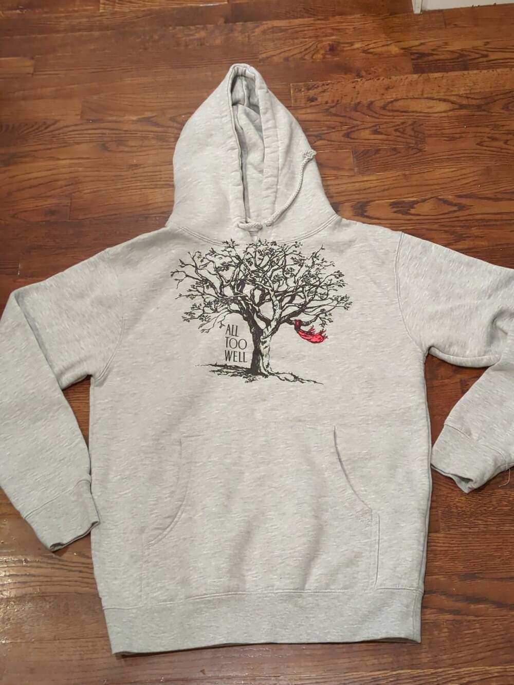 Taylor Swift All Too Well Tree Hoodie Sweatshirt Gray Size S red tv